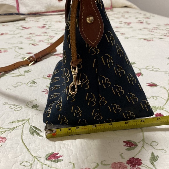 Shadow D&B Satchel Black Brown Logo Monogram Shoulder Bag Hand Bag - Picture 9 of 16